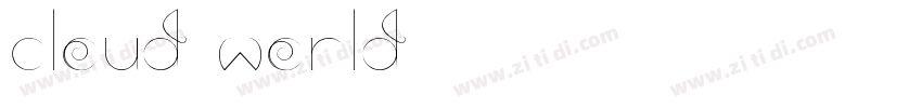 Cloud World字体转换
